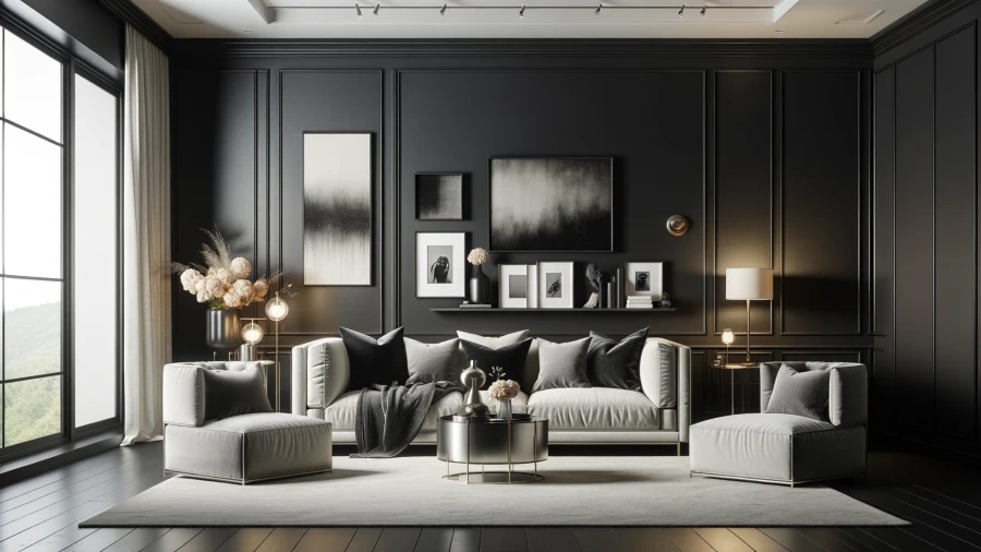 Transform Your Home with 8 Elegant Black Accent Wall Concepts