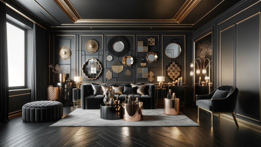 Transform Your Home with 8 Elegant Black Accent Wall Concepts