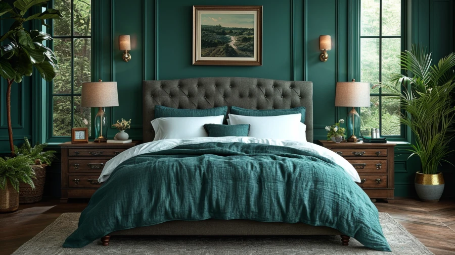 8 Stylish Dark Green Paint Shades Perfect for Bedroom in Your Home