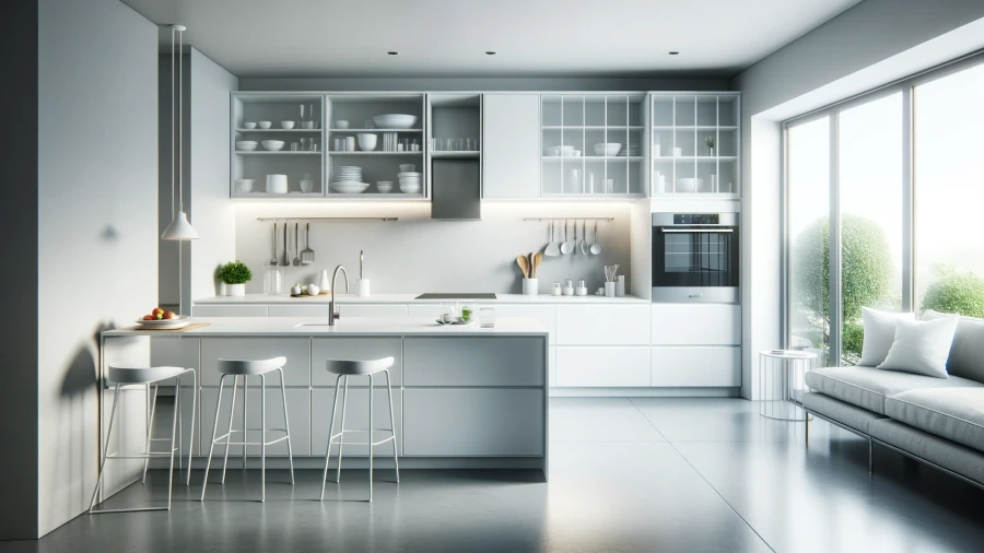 8 Striking Kitchens Featuring Elegant Gray Flooring