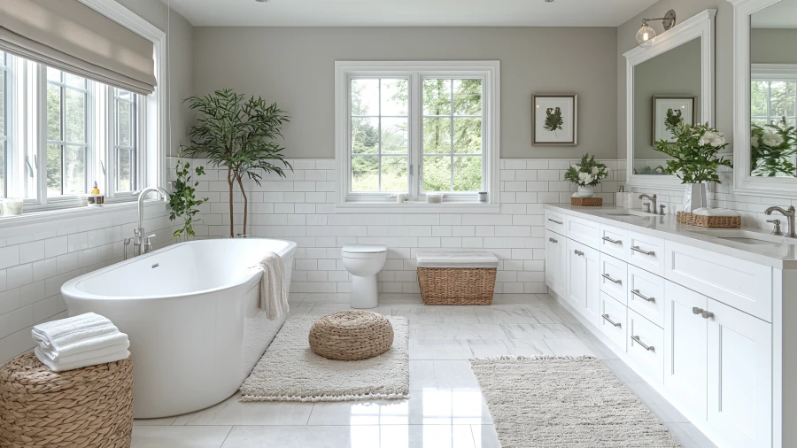 10 Sparkling White Bathroom Ideas to Brighten Your Space