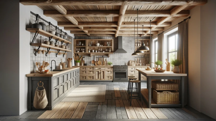 8 Striking Kitchens Featuring Elegant Gray Flooring