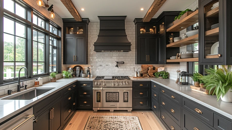 8 Striking and Atmospheric Dark Kitchen Cabinet Designs for Your Home
