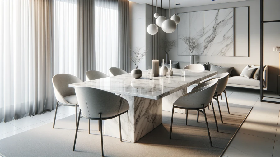 10 Stunning Marble Dining Table Set Designs to Elevate Your Home Decor