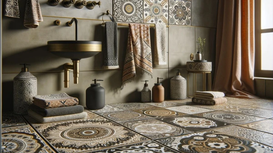 10 Vibrant and Neutral Bathroom Floor Tile Ideas for a Stylish Space