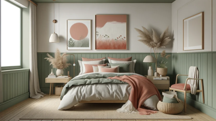 9 Striking Two-Color Combinations to Elevate Your Bedroom Walls