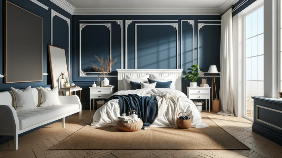 9 Striking Two-Color Combinations to Elevate Your Bedroom Walls