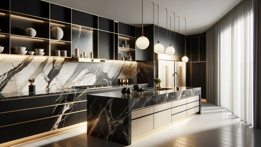 10 Beautiful Marble Kitchen Countertops for Timeless Elegance