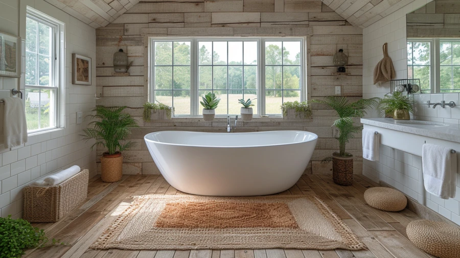 8 Charming Farmhouse Bathroom Inspirations for Your Residence
