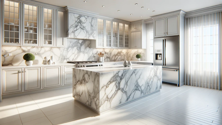 10 Beautiful Marble Kitchen Countertops for Timeless Elegance