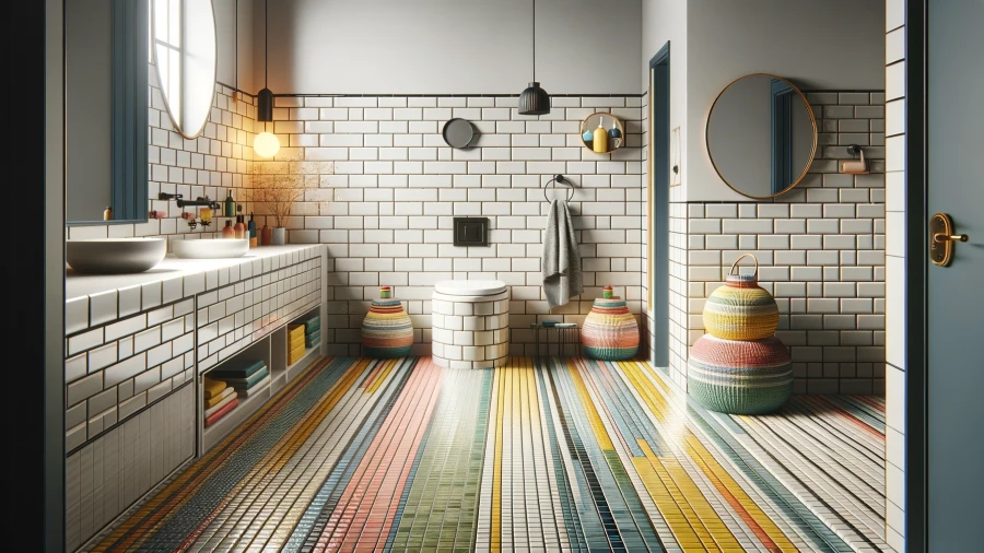 10 Vibrant and Neutral Bathroom Floor Tile Ideas for a Stylish Space