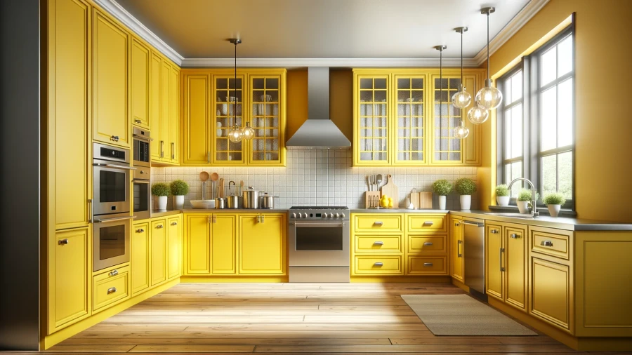 Revitalize Your Home Cooking Area with 9 Vibrant Yellow Kitchen Design Concepts
