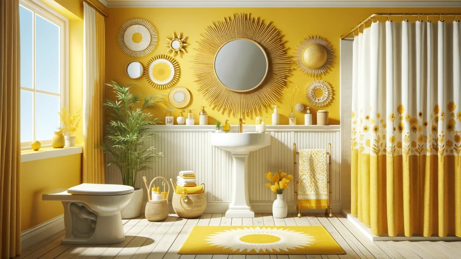 Transform Your Home with 7 Delightful Yellow Bathroom Design Concepts