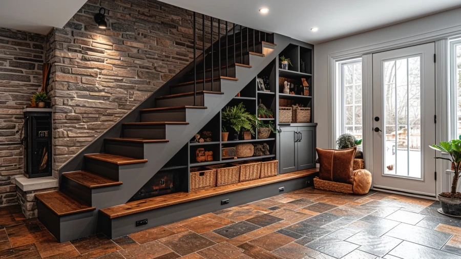10 Stylish and Functional Basement Stairs Ideas