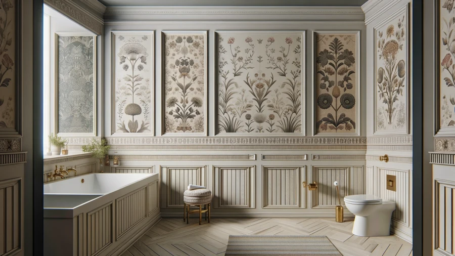 Enhance Your Home's Style with These 8 Creative Bathroom Wainscoting Concepts