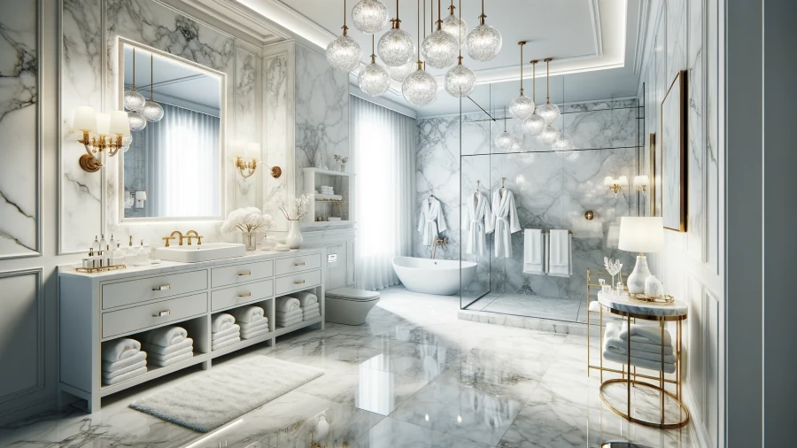 10 Sparkling White Bathroom Ideas to Brighten Your Space