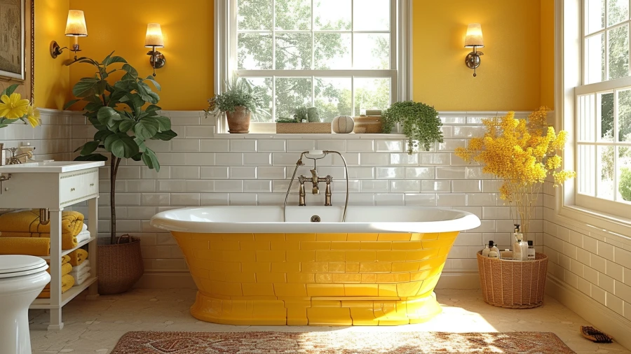 Transform Your Home with 7 Yellow Bathroom Decorating Tips and Design Ideas