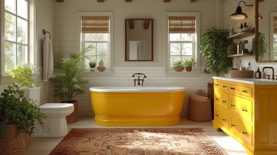 Transform Your Home with 7 Yellow Bathroom Decorating Tips and Design Ideas