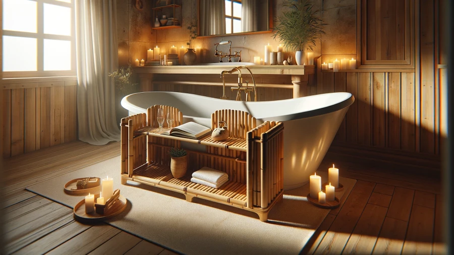 10 Bath Trays and Racks to Create Your Own Relaxing Spa Retreat in the Bathroom