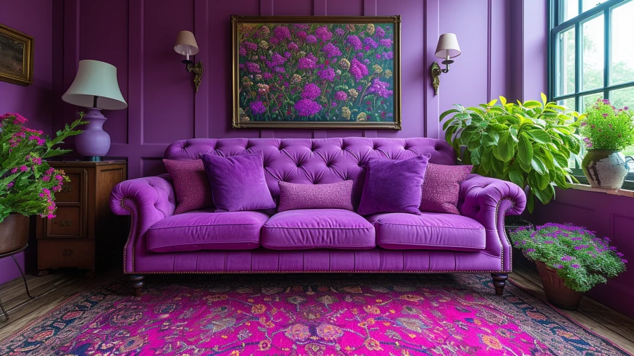 Transform Your Home with 10 Stunning Purple Living Room Designs