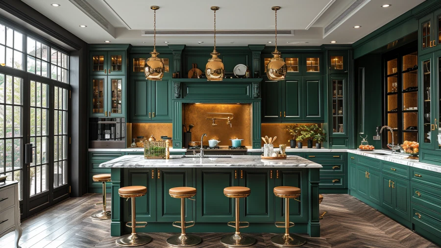 9 Inspiring Green Kitchen Cabinet Designs for Your Home