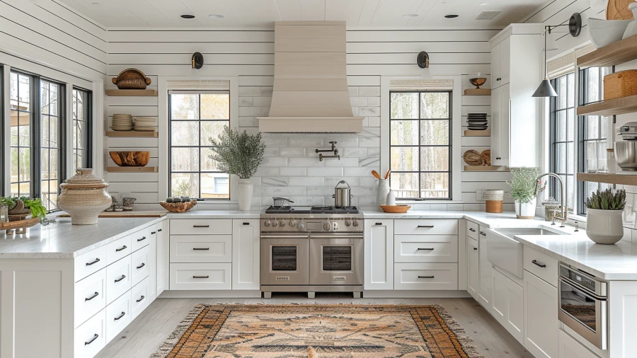 Transform Your Kitchen with 9 Cozy Shiplap Backsplash Concepts