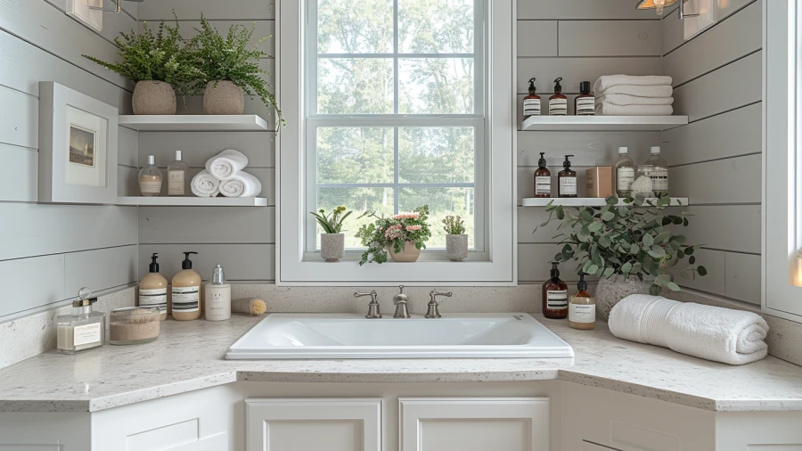 7 Creative Bathroom Makeup Vanity Concepts