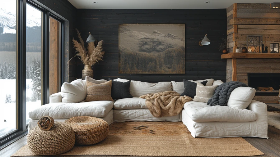 Transform Your Living Room with 8 Stylish Black Shiplap Wall Designs