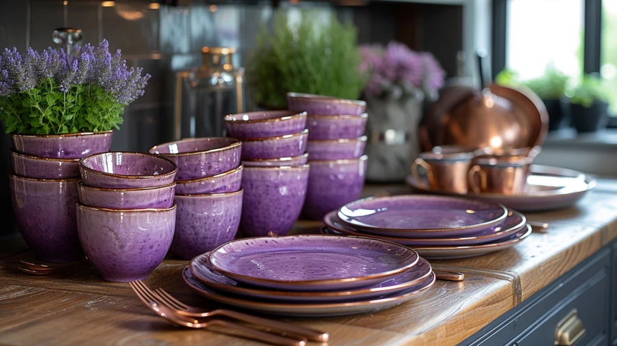 Revitalize Your Home with 8 Stylish Purple Kitchen Design Concepts