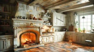 Enhance Your Home Cooking Experience with 10 Cozy Kitchen Fireplaces