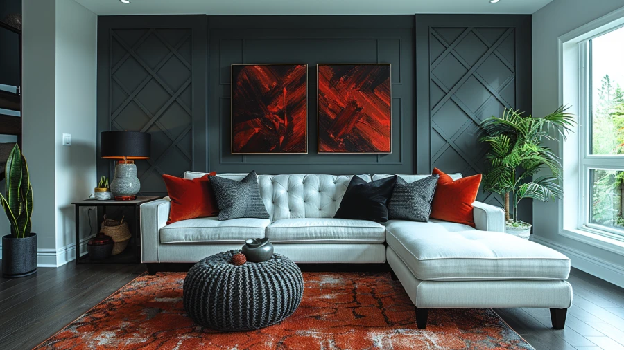 7 Chic Gray Accent Walls to Elevate Your Home Living Room with Style and Neutrality