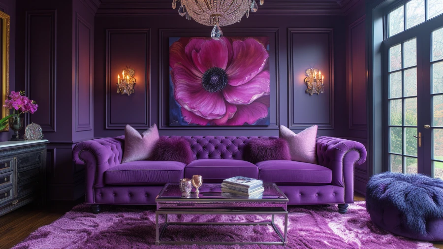 Transform Your Home with 10 Stunning Purple Living Room Designs