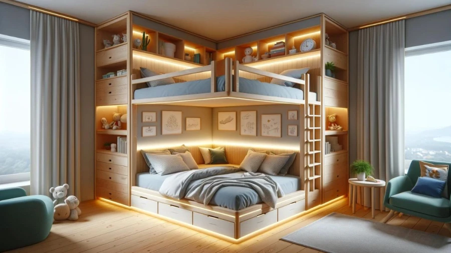 8 Ingenious Corner Bed Concepts for Optimizing Space in Your Bedroom