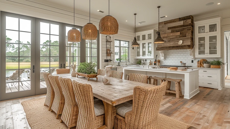 Transform Your Home with 8 Effortlessly Chic Coastal Dining Spaces