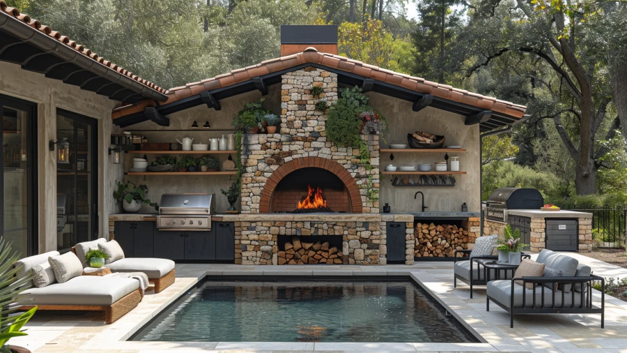 Enhance Your Home Cooking Experience with 10 Cozy Kitchen Fireplaces