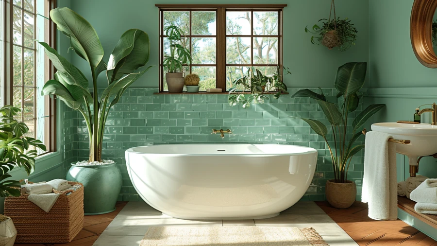 9 Midcentury Modern Paint Colors for Your Bathroom