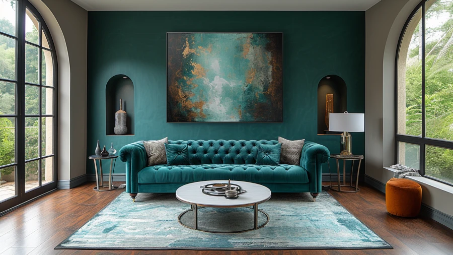 Create a Brooding Atmosphere with 7 Stylish Dark Green Accent Walls in Your Hom