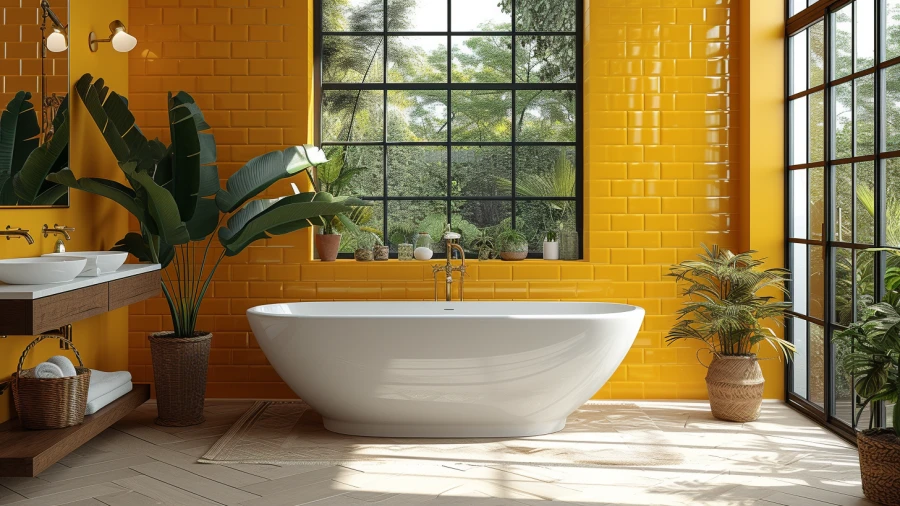 9 Midcentury Modern Paint Colors for Your Bathroom