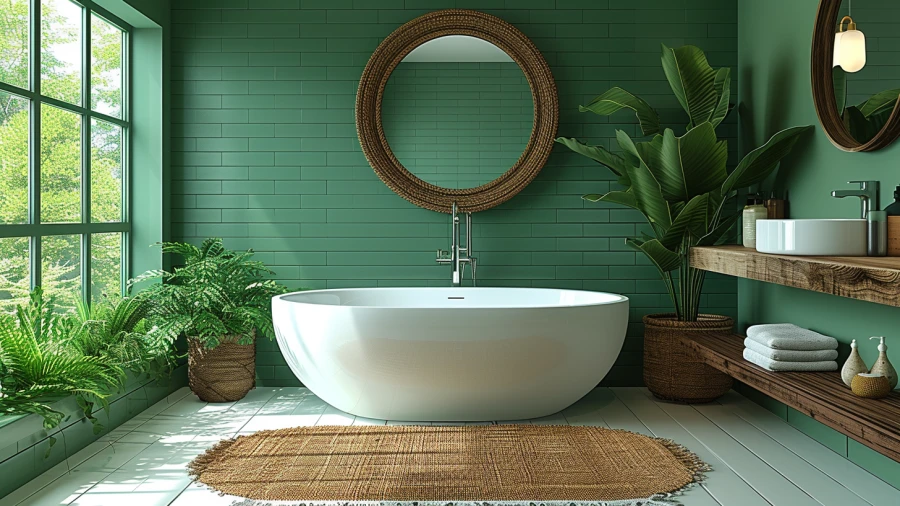 9 Midcentury Modern Paint Colors for Your Bathroom