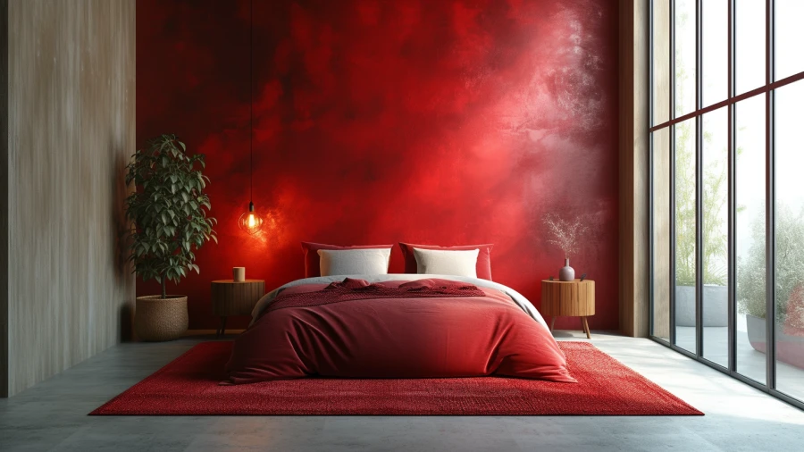 Transform Your Bed Room with 9 Stunning Red Accent Wall Designs