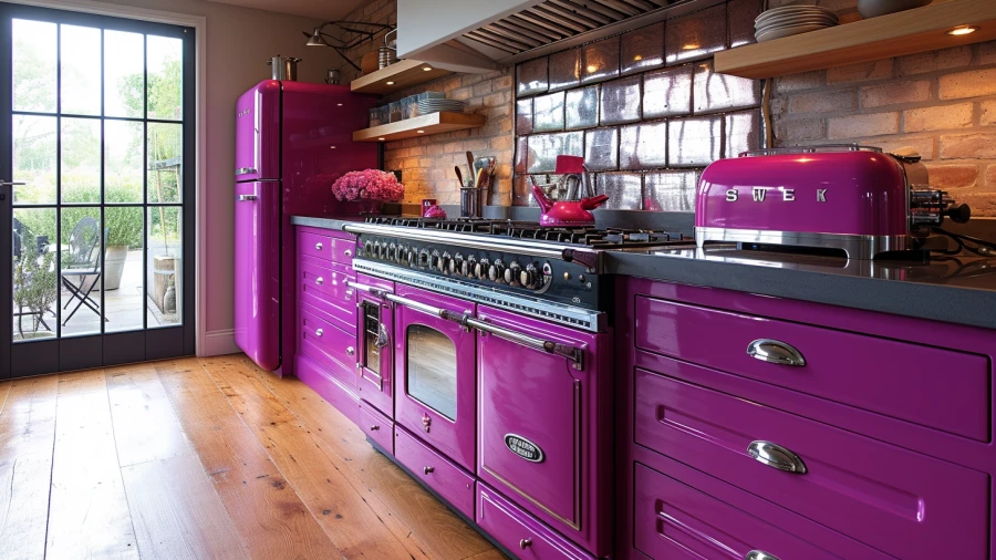 Revitalize Your Home with 8 Stylish Purple Kitchen Design Concepts