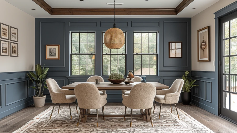 Enhance Your Home's Dining Room with These 10 Wainscoting Design Inspirations