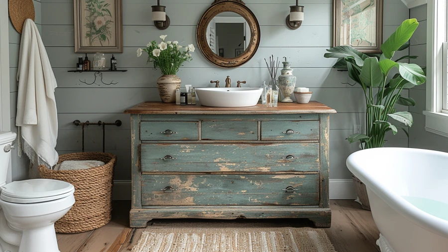 7 Creative Bathroom Makeup Vanity Concepts