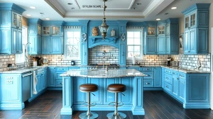 Revitalize Your Home with 9 Refreshing Blue and White Kitchen Designs
