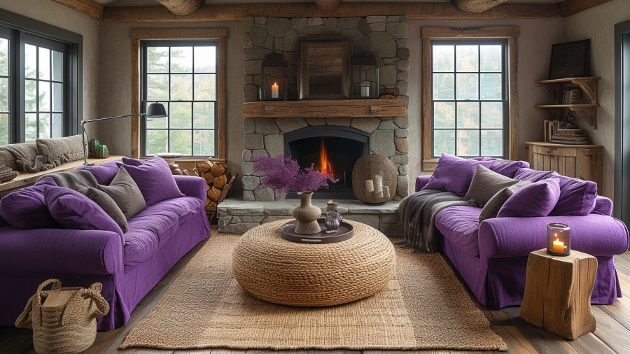 Transform Your Home with 10 Stunning Purple Living Room Designs
