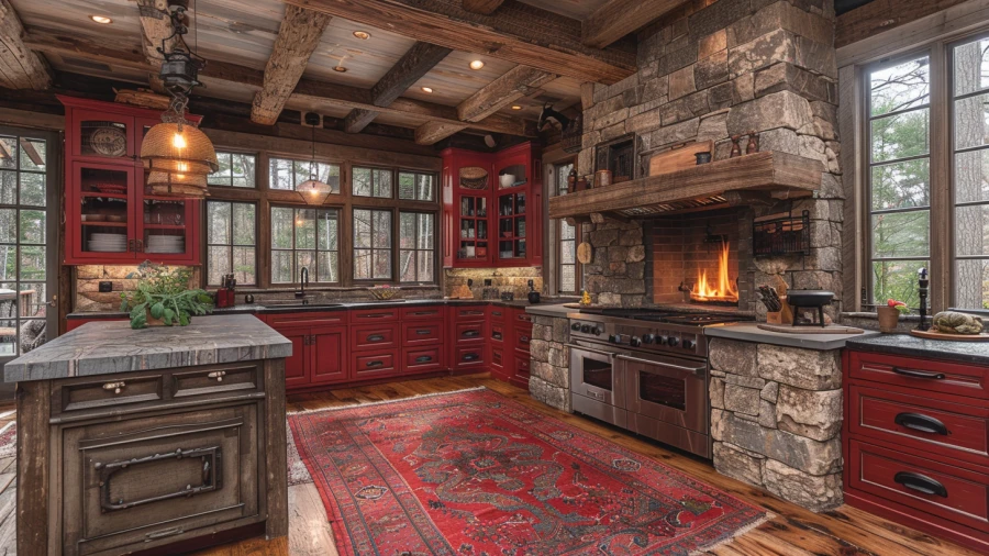 Enhance Your Home Cooking Experience with 10 Cozy Kitchen Fireplaces
