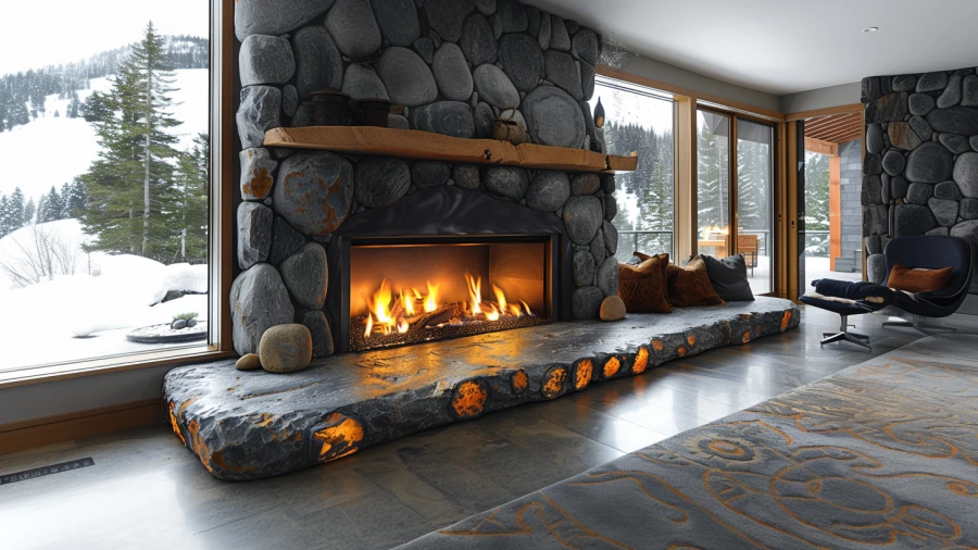 10 Stone Fireplace Designs to Enhance Your Home's Cozy Ambiance