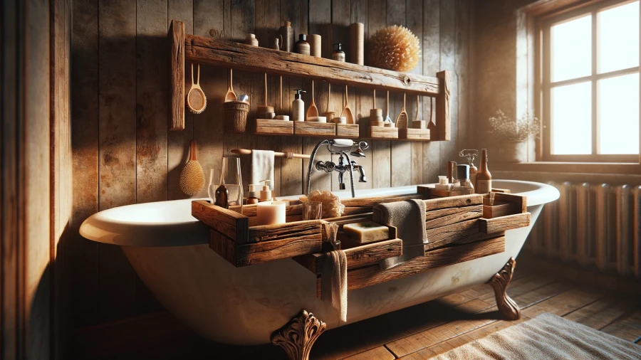 10 Bath Trays and Racks to Create Your Own Relaxing Spa Retreat in the Bathroom