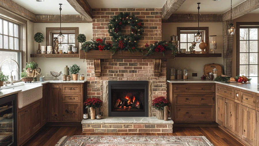 Enhance Your Home Cooking Experience with 10 Cozy Kitchen Fireplaces