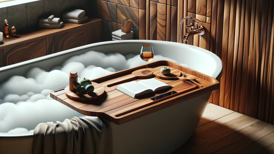 10 Bath Trays and Racks to Create Your Own Relaxing Spa Retreat in the Bathroom